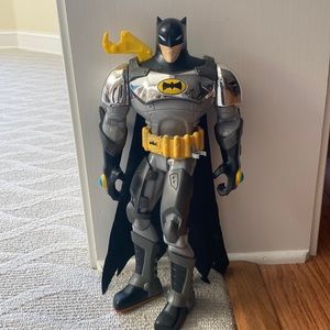 Batman 15" Action Figure TM & DC Comics (black,gray,yellow) Pre-owned.